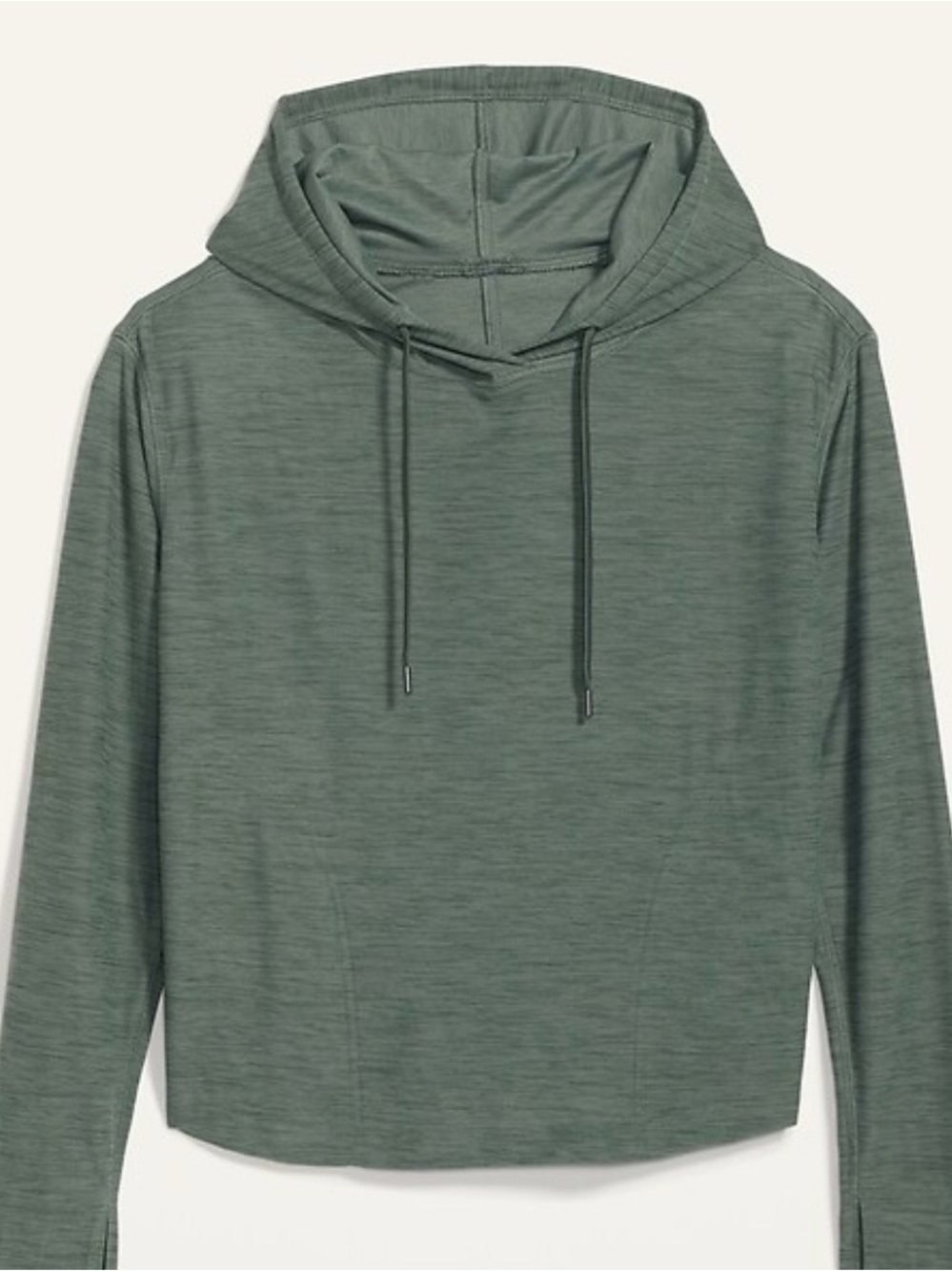 Old Navy Women’s Green Hooded Long-Sleeve Shirt XL tall